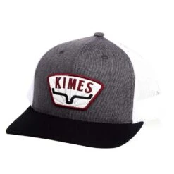 Kimes Ranch Black And Gray Sunrise Trucker Cap
