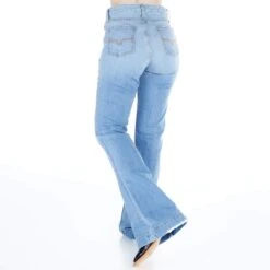 Kimes Ranch Women's Jennifer Light Wash High Rise Trouser Jeans