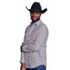 Kimes Ranch Men's Charcoal Taos Plaid Long Sleeve Button Down