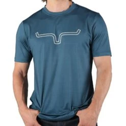Kimes Ranch Men's Outlier Major Blue Tech Tee