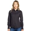 Kimes Ranch Women's Linville Coolmax Button Down Shirt - Black