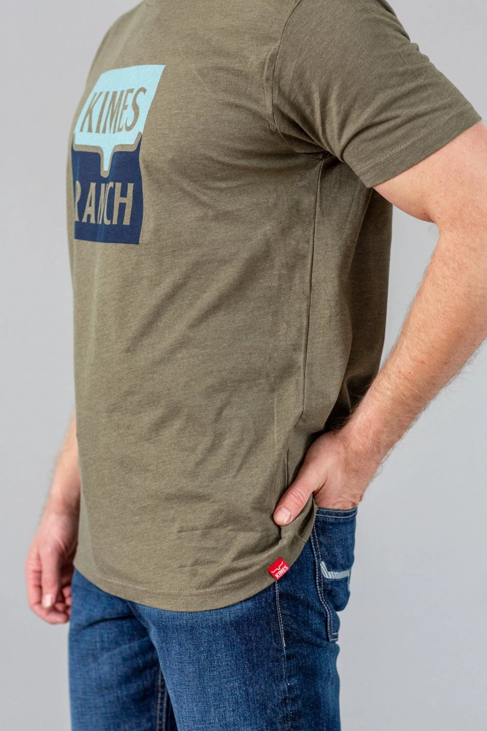 Kimes Ranch Unisex Explicit Warning T-Shirt Military Green Cotton S/S - Image 3