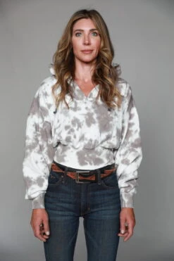 Kimes Ranch Womens Monterey Grey Cotton Blend Hoodie