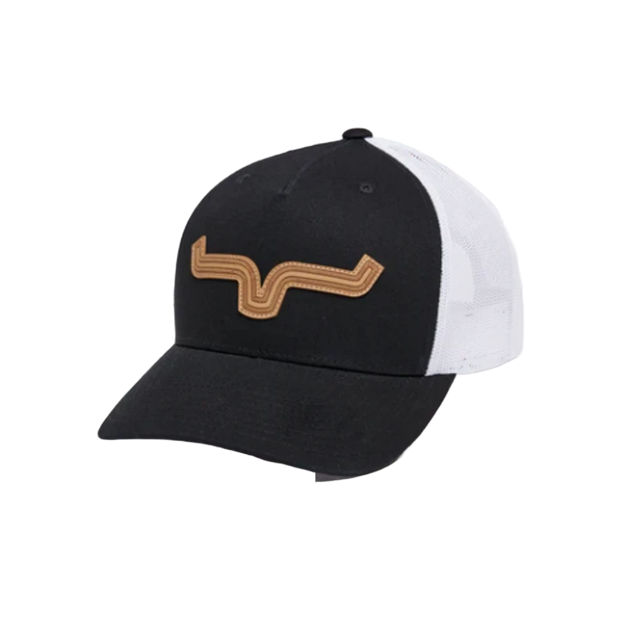 Kimes Ranch® Men's Roped LP Black Trucker Cap ROPED-BLK