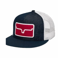 Kimes Ranch® Banner Ventilated Logo Patch Denim Hat BVCAP-DN