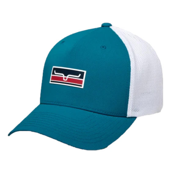 Kimes Ranch® Unisex Broken Stripe 110 Teal Cap S22-021920