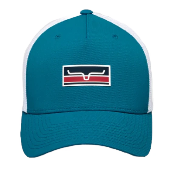 Kimes Ranch® Unisex Broken Stripe 110 Teal Cap S22-021920 - Image 2