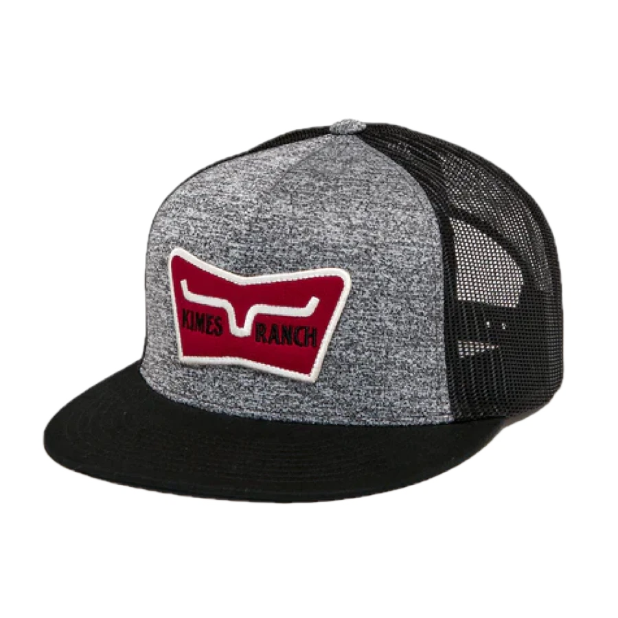 Kimes Ranch® Unisex Panoramic Trucker Grey Heather Cap S22-1620GH