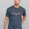 Kimes Ranch Mens Replay Tee T-Shirt Midnight Navy Cotton Blend S/S Logo