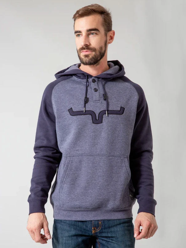 Kimes Ranch BLAZE 2 Mens Hoodie Navy - Image 3