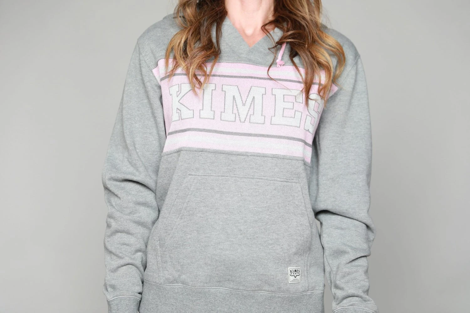 Kimes Ranch Womens North Star Hoodie Light Grey Cotton Blend L/S - Image 3