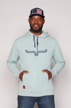 Kimes Ranch Mens TTL Hoodie Beach Glass Sleeve 100% Cotton L/S