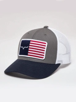 Kimes Ranch AMERICAN TRUCKER Mesh Back Cap Charcoal